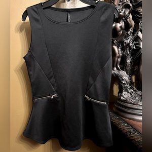 B. Jewel Color Blocked Peplum Top